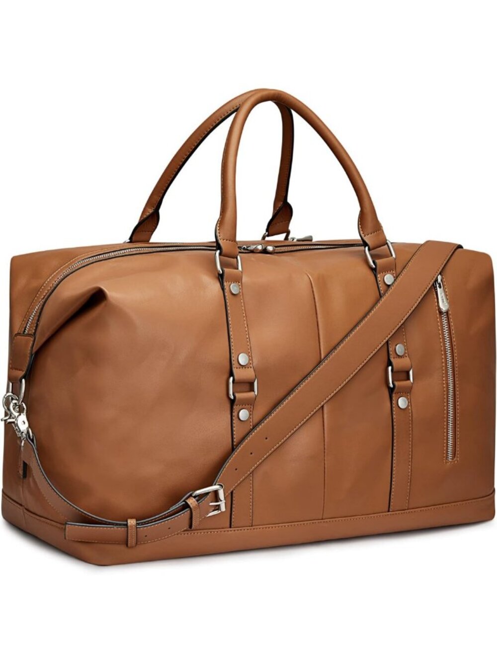 Genuine Leather Women's Travel Duffle Bag | Weekender Tote for Overnight Trips